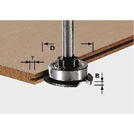 Laminate Slot Cutter Hw Shank 8 mm
