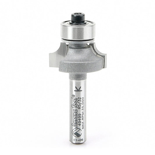 Carbide Tipped Corner Round 5/32 Radius x 13/16 Dia x 3/8 x 1/4 Inch Shank