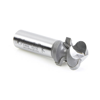 Carbide Tipped Finger Grip 3/32 x 3/16 Radius x 3/4 Dia x 3/4 x 1/2 Inch Shank