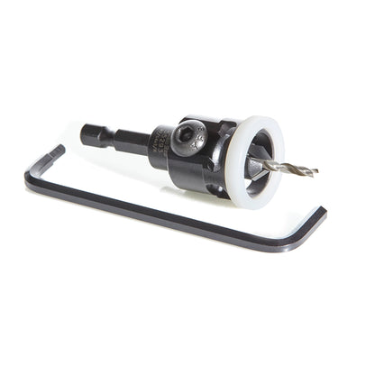 Carbide Tipped 82 Degree Countersink with Adjustable Low Friction Depth Stop