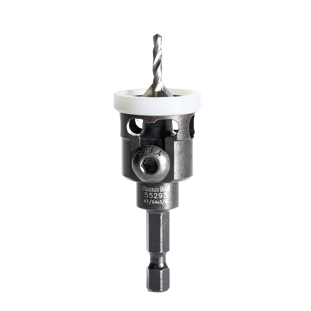 Carbide Tipped 82 Degree Countersink with Adjustable Low Friction Depth Stop