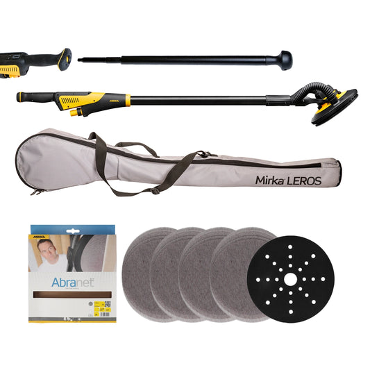 LEROS 950CV Long Electric Random Orbital Sander Package