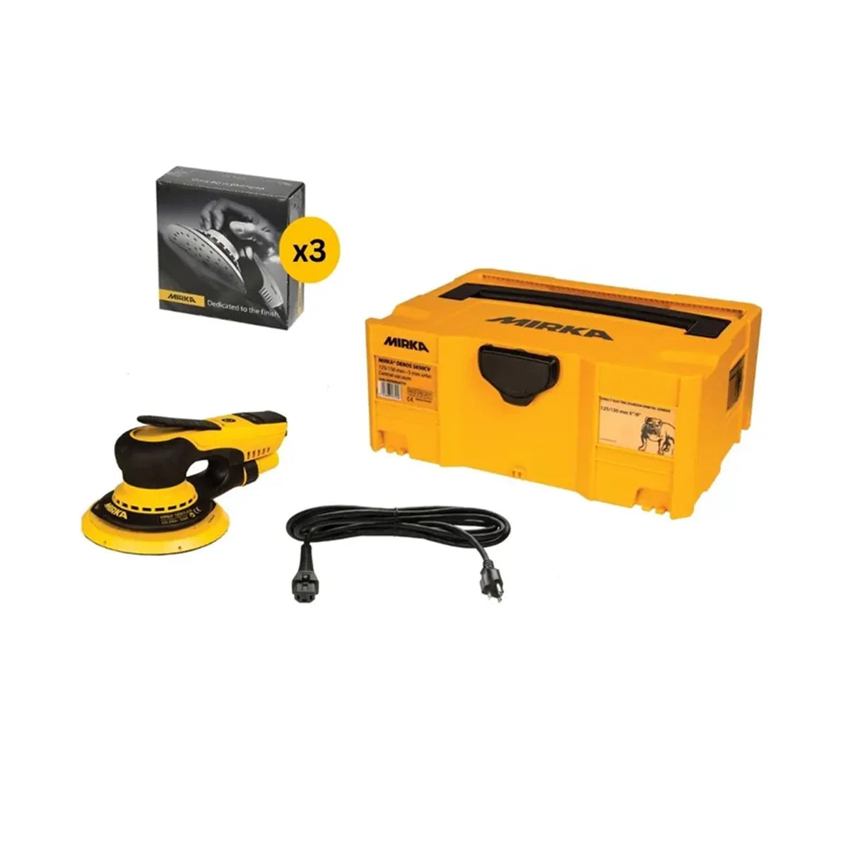 Random Orbital Sander MCA-DEROSGAL-6 Mirka 6" Deros Galaxy Kit