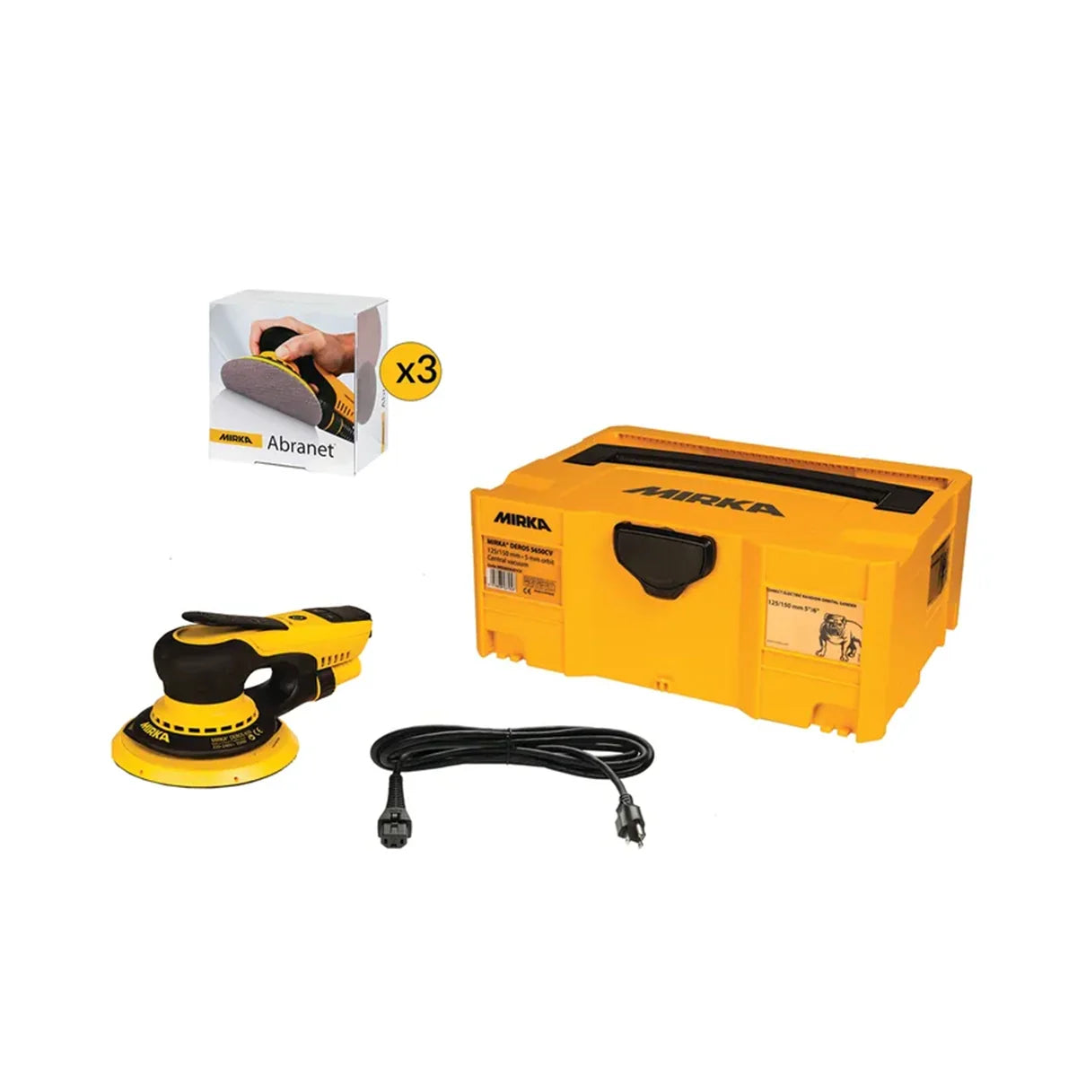 Random Orbital Sander MCA-DEROSNET-06 Mirka Deros 6" Abranet Kit