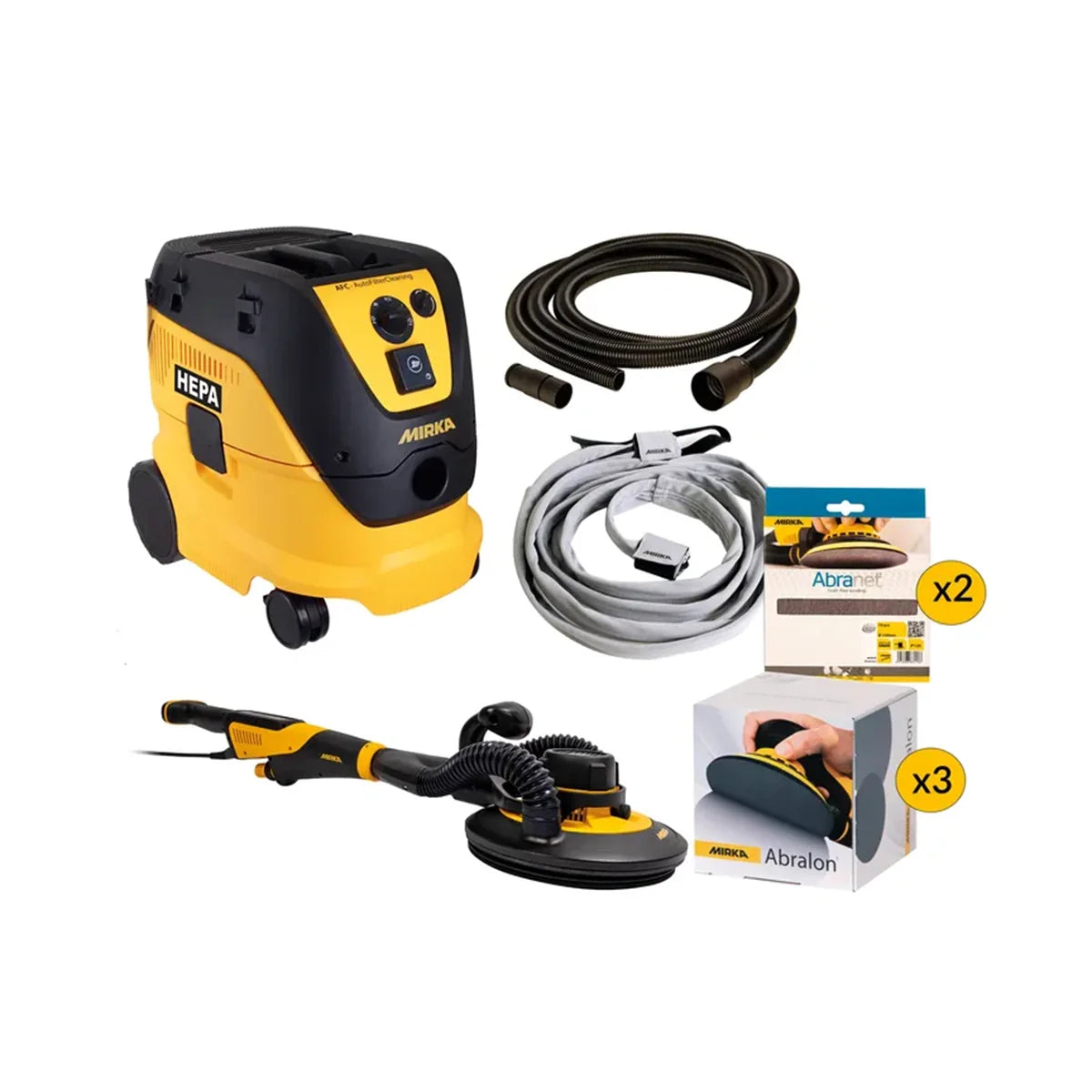 Random Orbital Sander MCA-LEROSS-SS Mirka Leros-S Solid Surface Kit