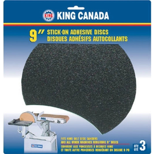 3 PC. 9" PSA Grit Wood Sanding Disc Kit