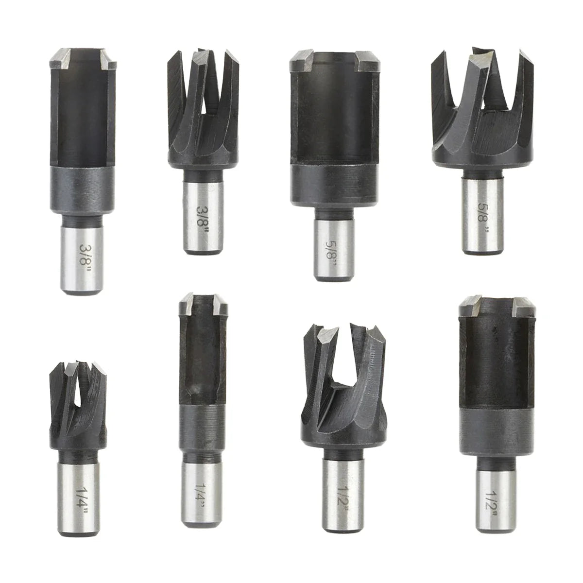 Amana Tool 607-500 Timberline 8-Piece Wood Plug Cutter Set (Straight &amp; Tapered)