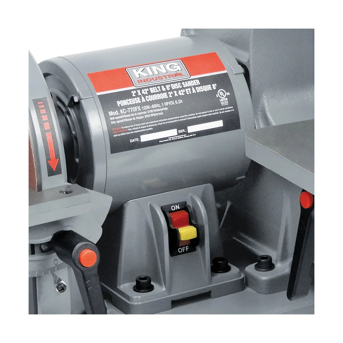 King Industrial KC-770FX 2" x 42" Belt & 8" Disc Sander