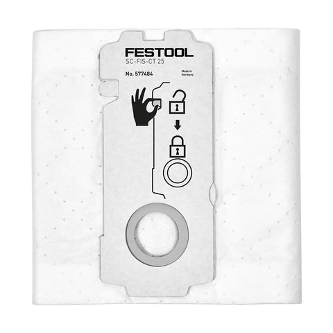 Festool 577484 SelfClean Filter Bags for CT 25