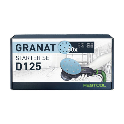Festool 578668 Festool D125 Granat Abrasive Starter Set D125 GR-Set