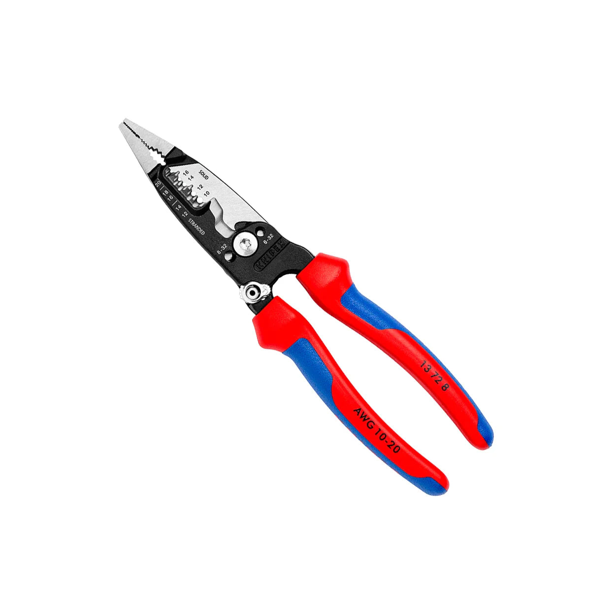 Knipex Tools 13 72 8 SBA 8" Forged Wire Stripper 20-10 AWG