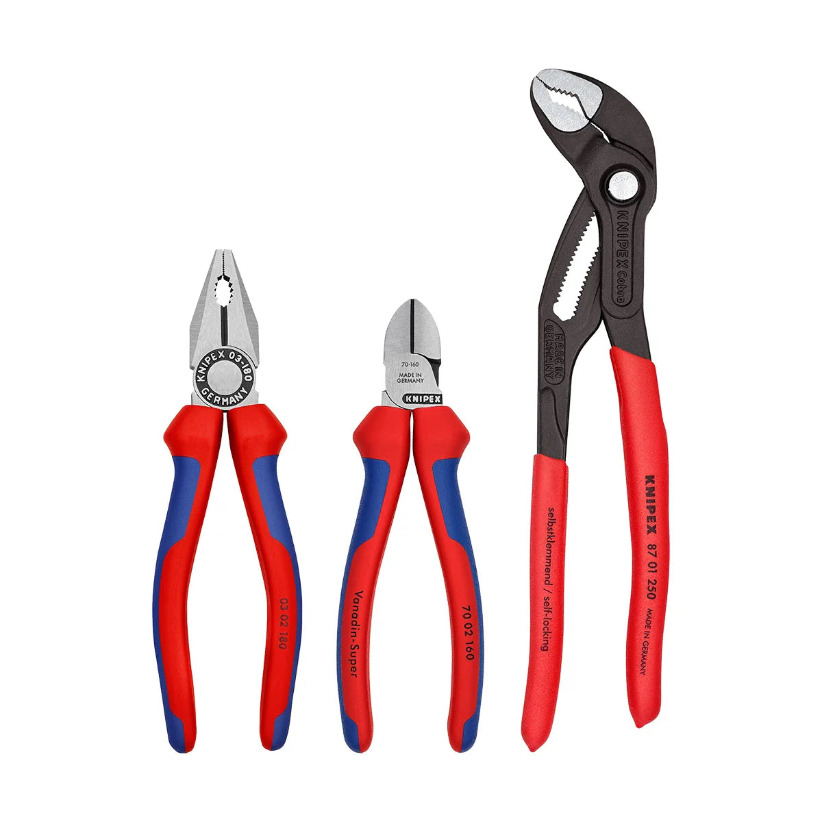 Knipex Tools 00 20 09 V01 Bestseller Pliers 3-Piece Set