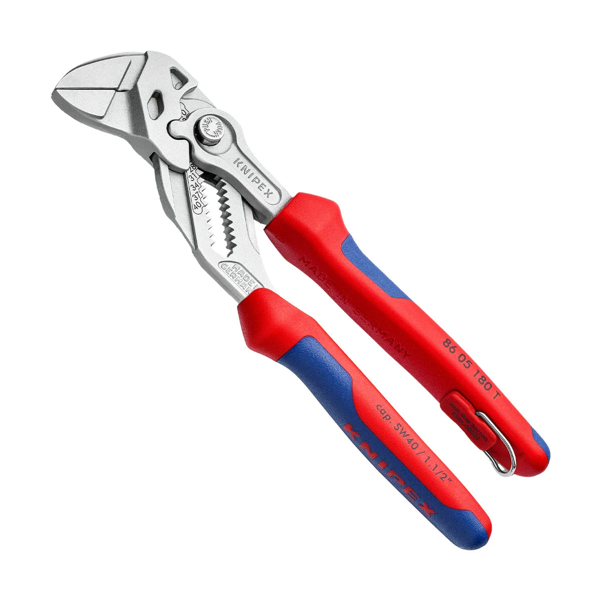 Knipex Tools 86 05 180 T BKA 7-1/4" Pliers Wrench w/ Tether Attachment