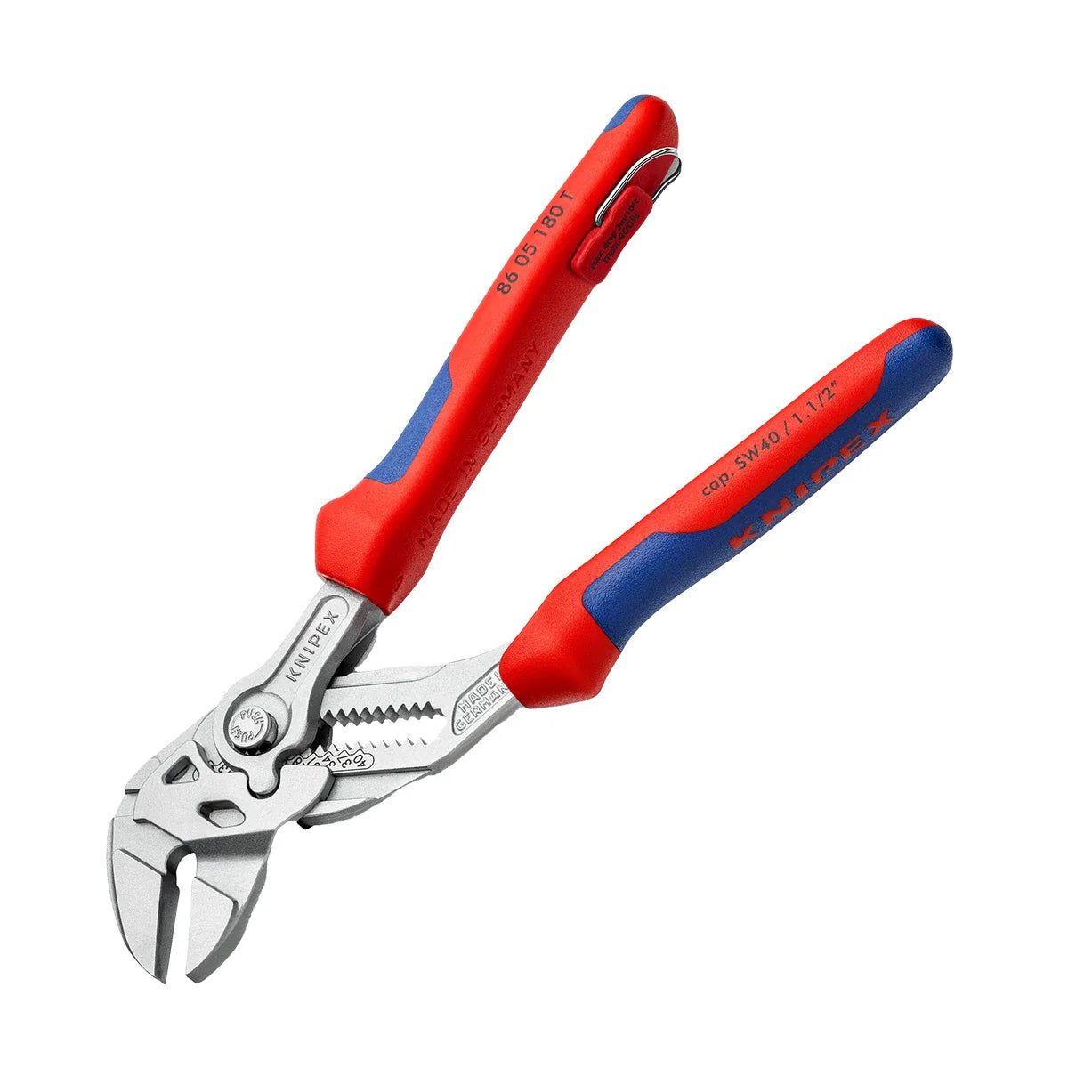 Knipex Tools 86 05 180 T BKA 7-1/4" Pliers Wrench w/ Tether Attachment