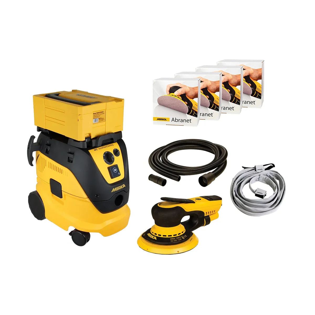 Mirka MCA-RIDERAFC-6 DEROS 6" Sander/Dust Extractor Package (5.0 mm Orbit)