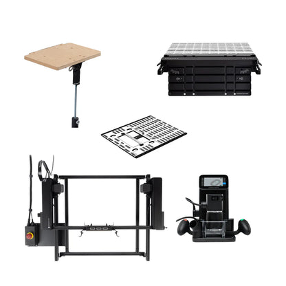 Shaper Tools S02-NN-BP-WS-PL-SUK Origin + BenchPilot + Workstation + Plate + Shelf Upgrade Kit