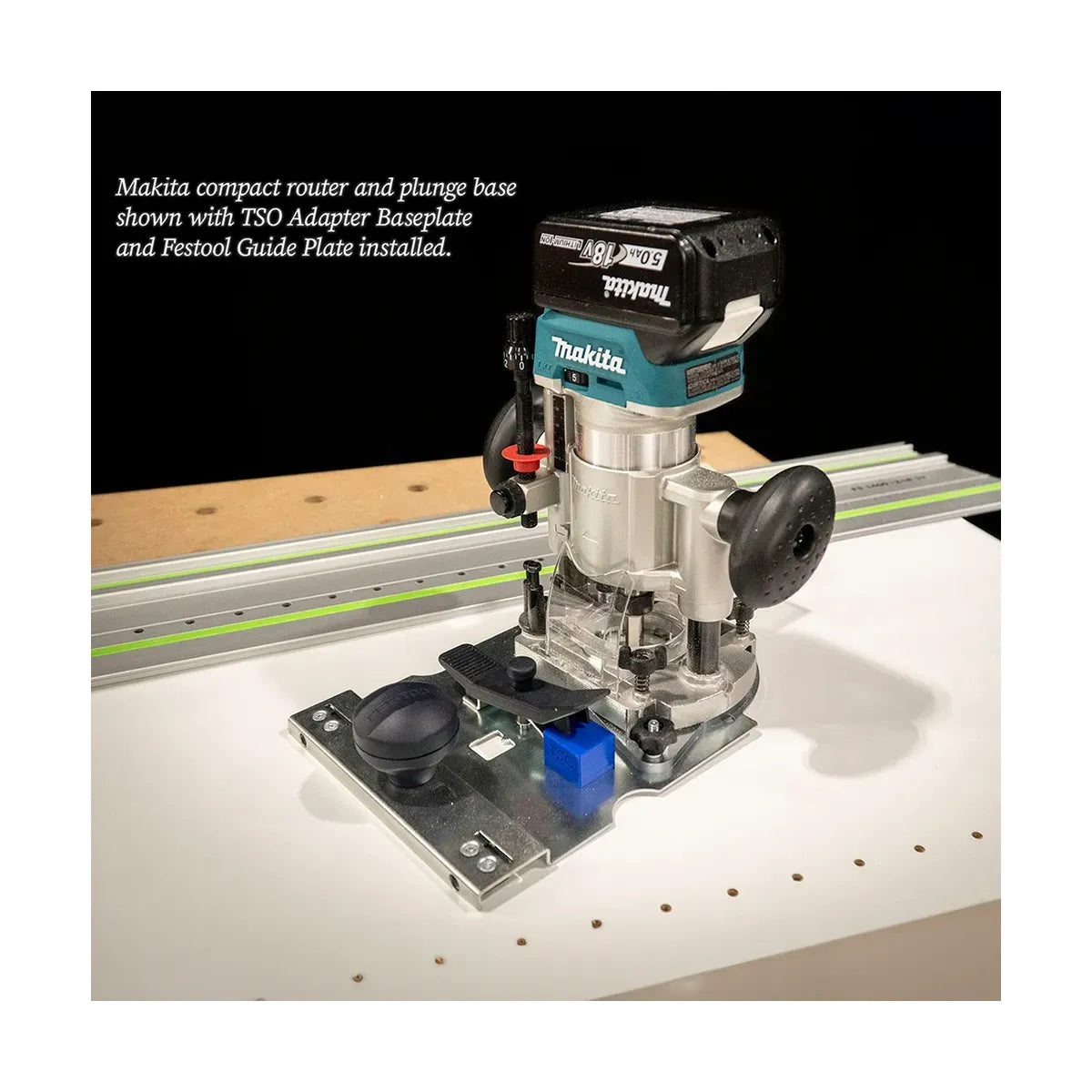 212 Rg3 Router Guide Kit TSO Products 61-543 LR 32 Guide Plate Adapter Kit for Makita Compact ...