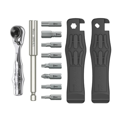 Wera Tools 05004170001 Zyklop Mini 1 14 Piece Bicycle Ratchet & Bit Set