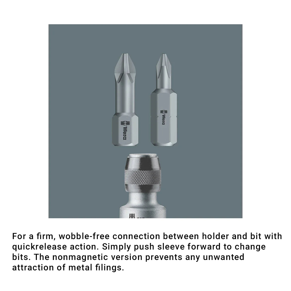 Wera Tools 05042755001 784 B 3/8" Adaptor with Quick-Release Chuck