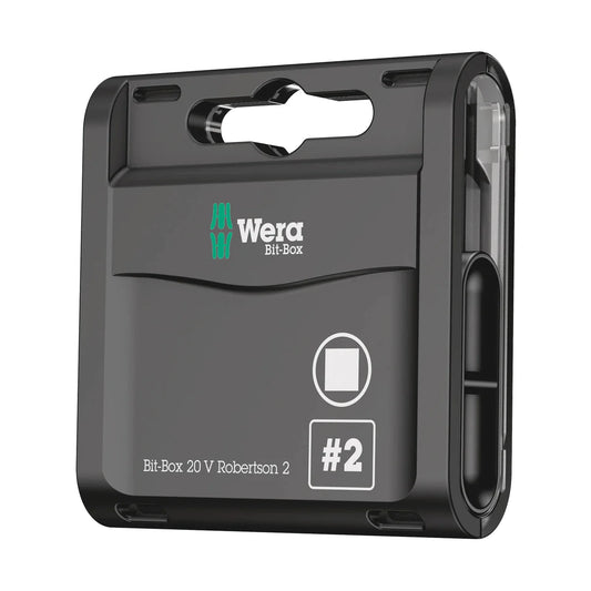 Wera Tools 05057790001 Robertson 20 V Bit Box # 2 x 25mm
