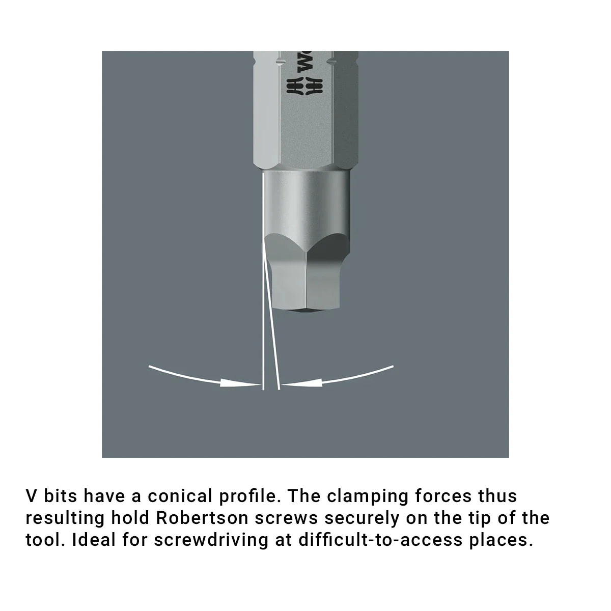 Wera Tools 05057790001 Robertson 20 V Bit Box # 2 x 25mm