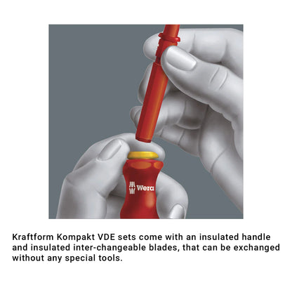 Wera Tools 05347108001 Kraftform Kompakt VDE 18-Piece Imperial 1 Screwdriver Set
