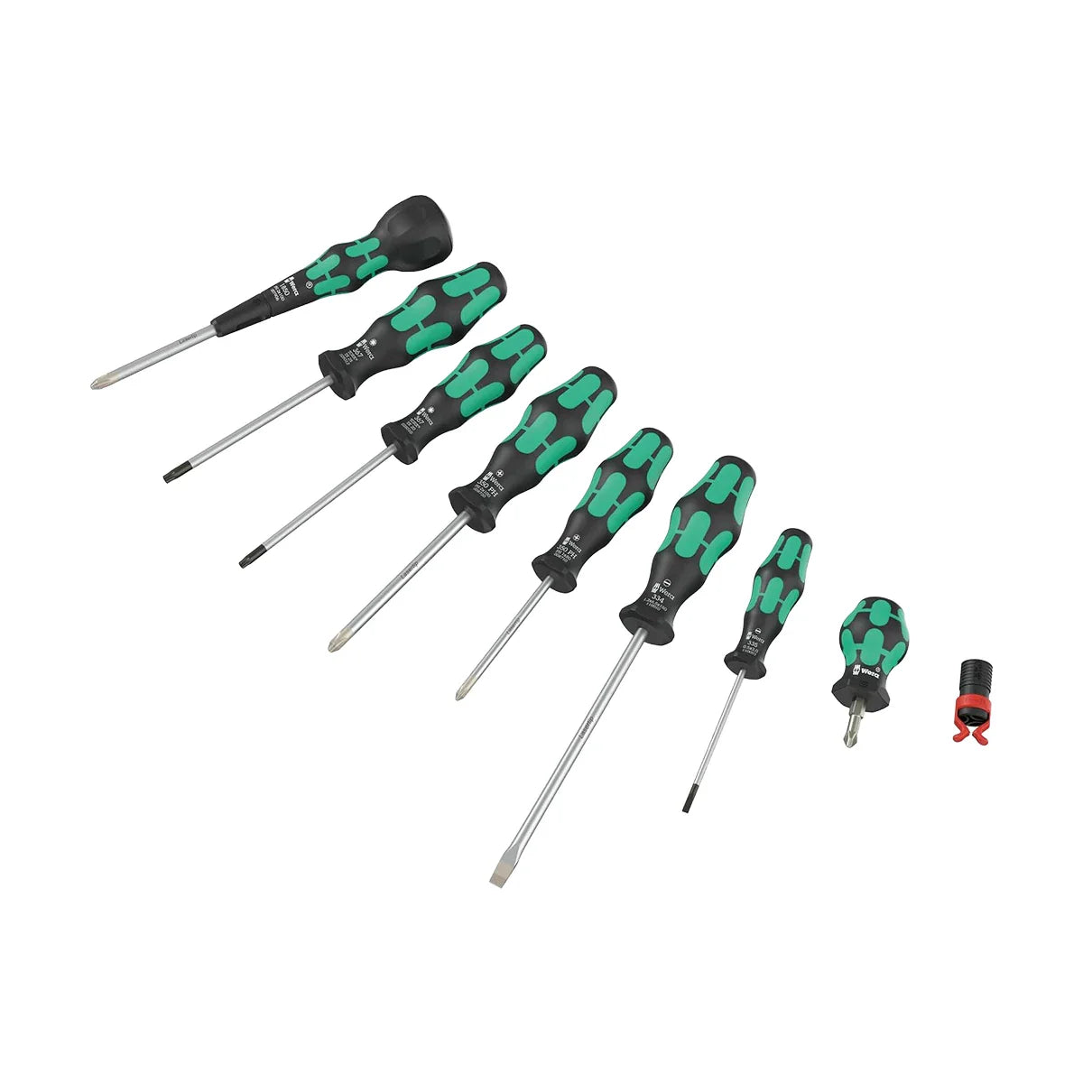 Wera Tools 05134028001 9527 9-Piece Ball-Grip Screwdriver Set 1