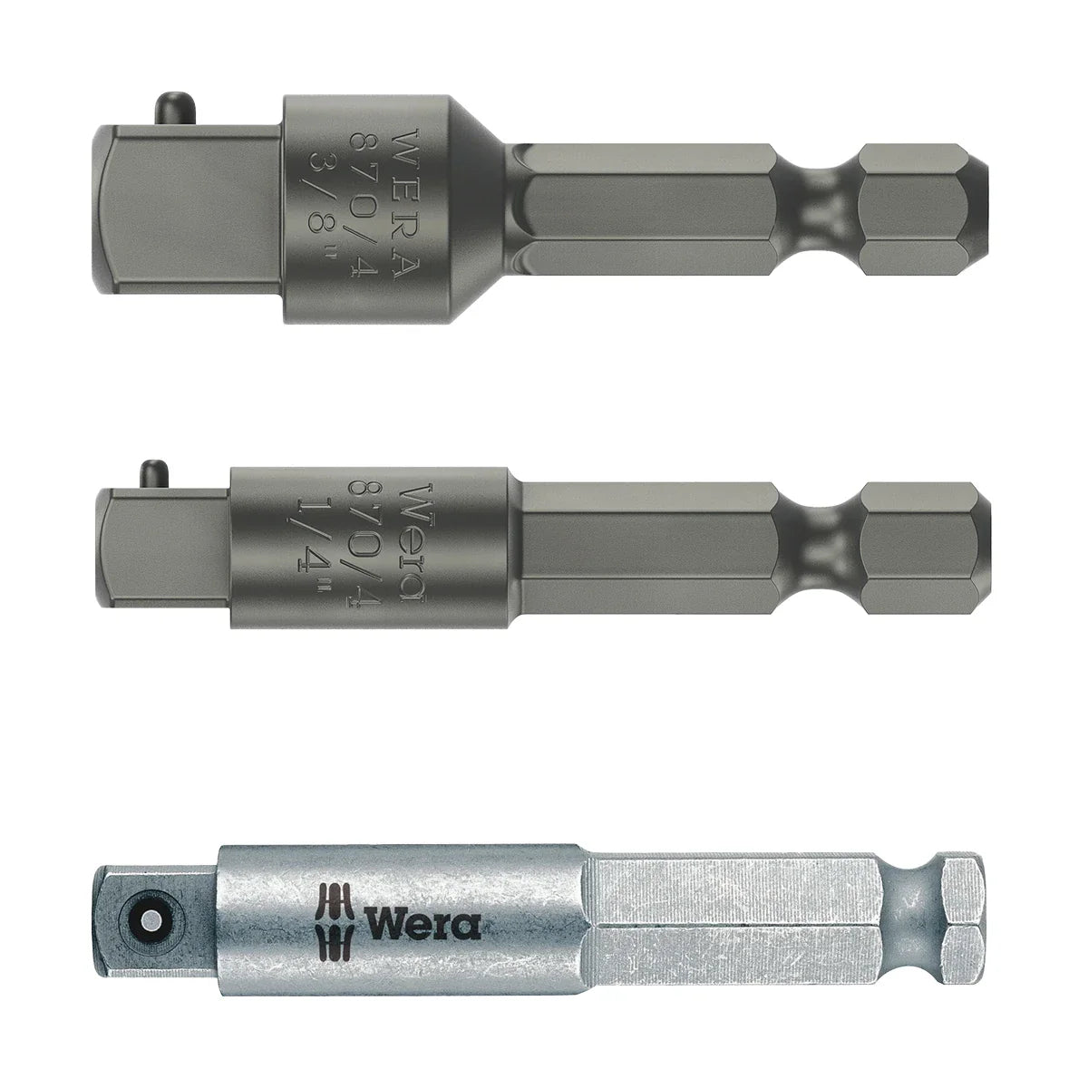 Wera Tools 05073200001 870/4/7 Set A SB 3 - Piece Adaptor Set