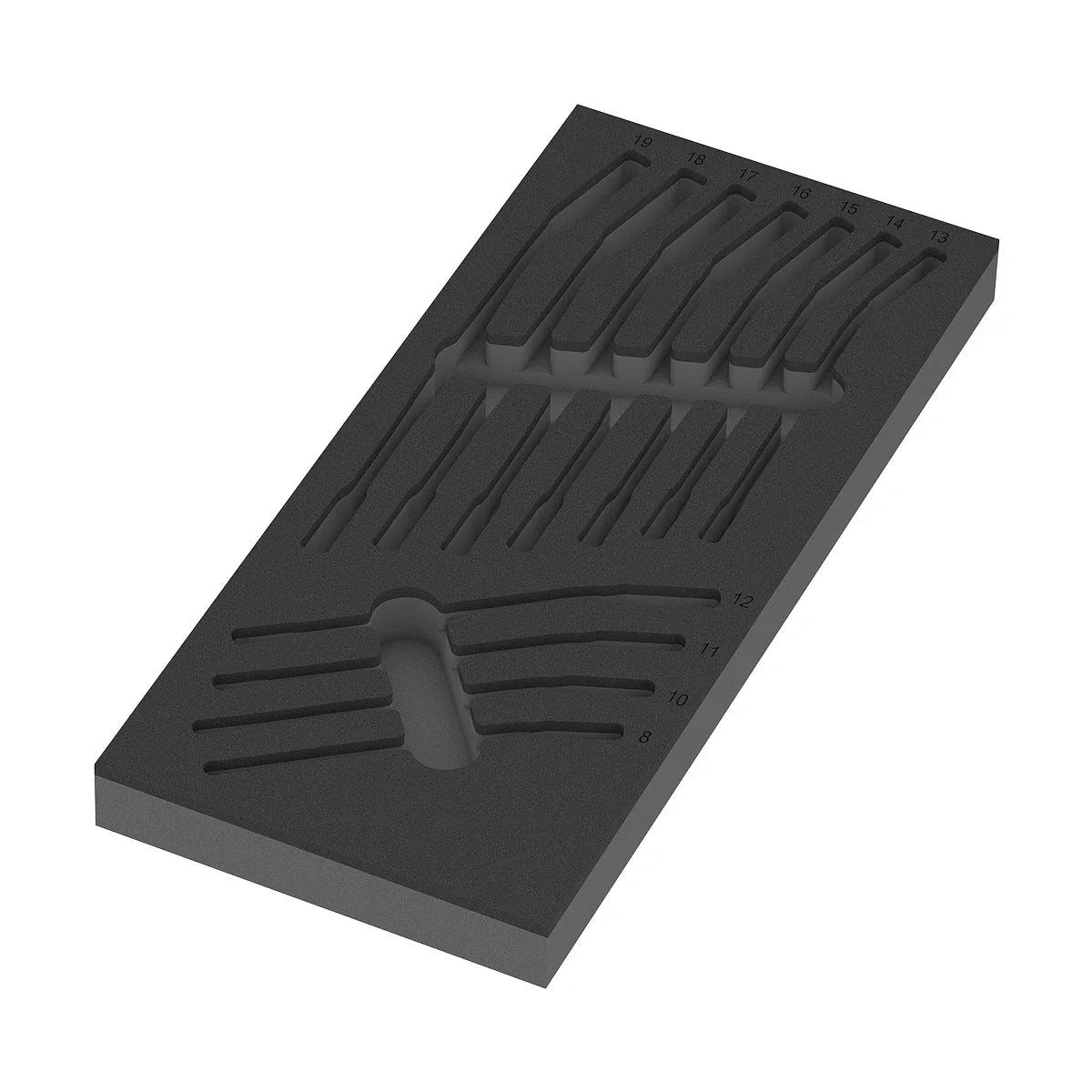 Wera Tools 05150123001 9733 Foam Insert & 6001 11 Piece Joker Switch Wrench Set 1