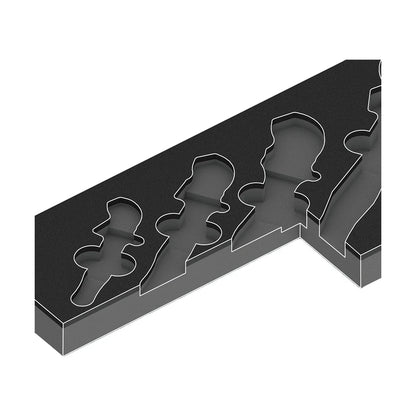 Wera Tools 05150124001 9734 Foam Insert & 6004 Joker VDE 4 Piece Wrench Set 1