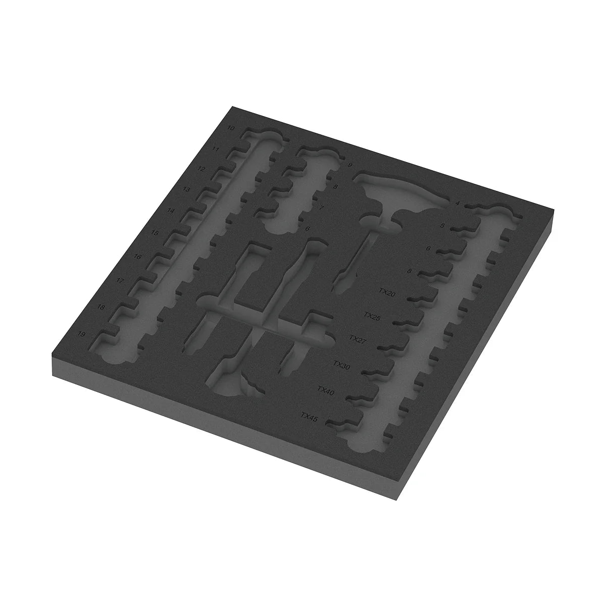 Wera Tools 05150116001 9726 Foam Insert & 8007 B VDE 28 Piece Zyklop VDE Ratchet Set 1 - 3/8" Drive