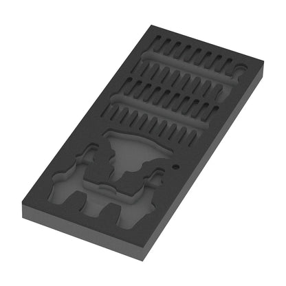 Wera Tools 05150152001 9752 Foam Insert & 24 Piece Kraftform Kompakt with Ratchet Functionality Set 1