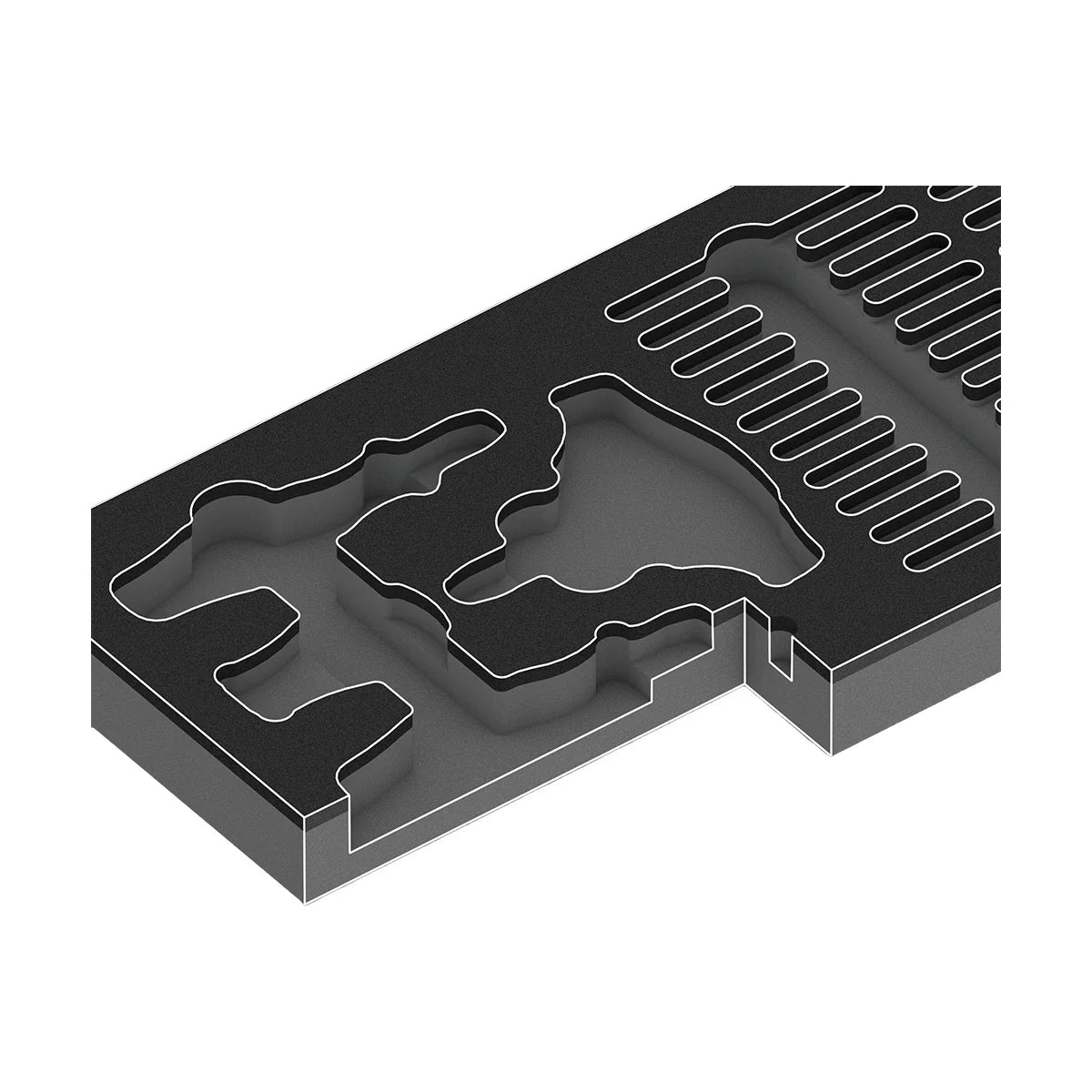 Wera Tools 05150152001 9752 Foam Insert & 24 Piece Kraftform Kompakt with Ratchet Functionality Set 1