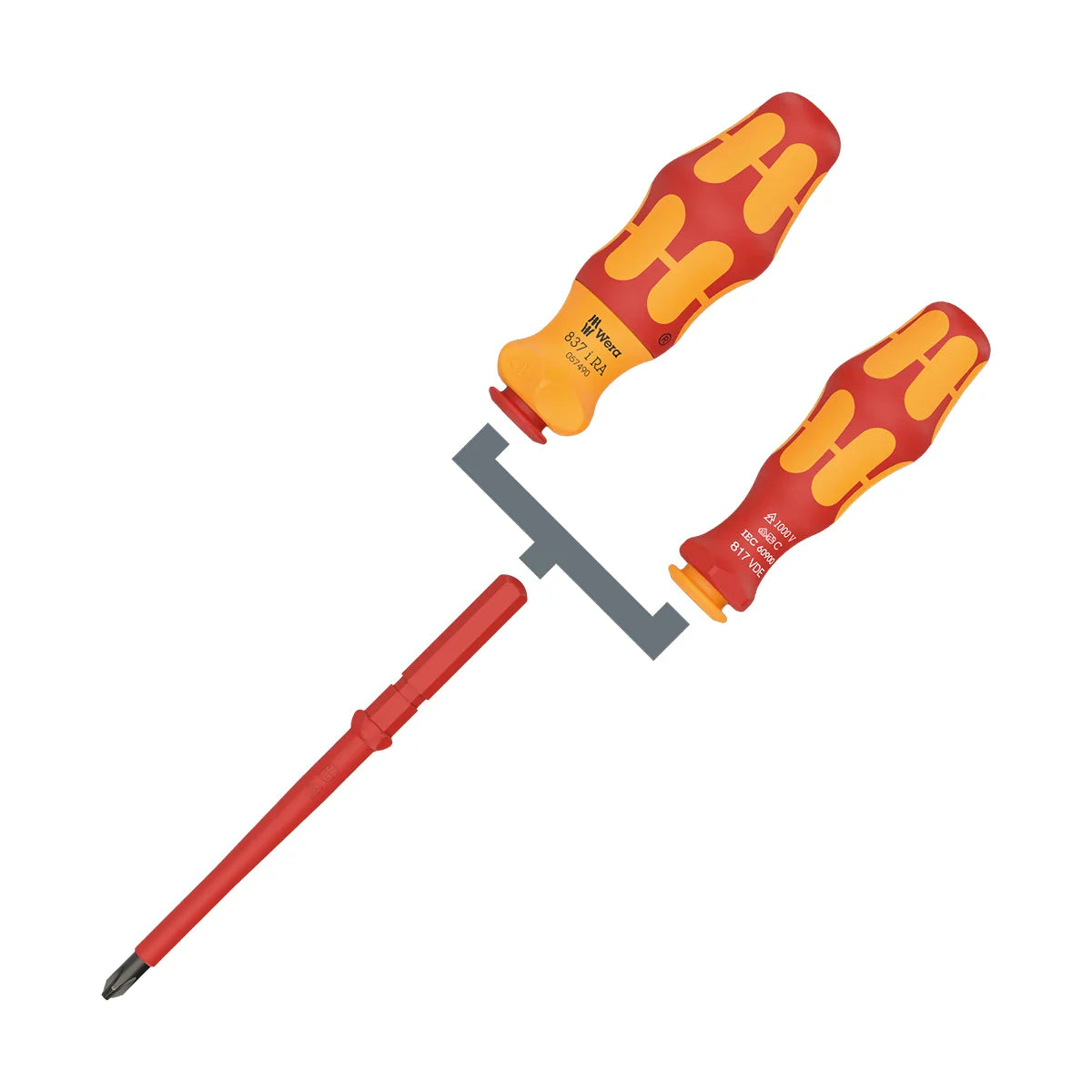 Wera Tools 05150151001 9751 Foam Insert & 28 Piece Kraftform Kompakt VDE Set 1