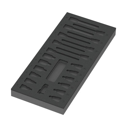Wera Tools 05150113001 9723 Foam Insert & Zyklop B 22 Piece Bit Socket Set 1 3/8" Drive