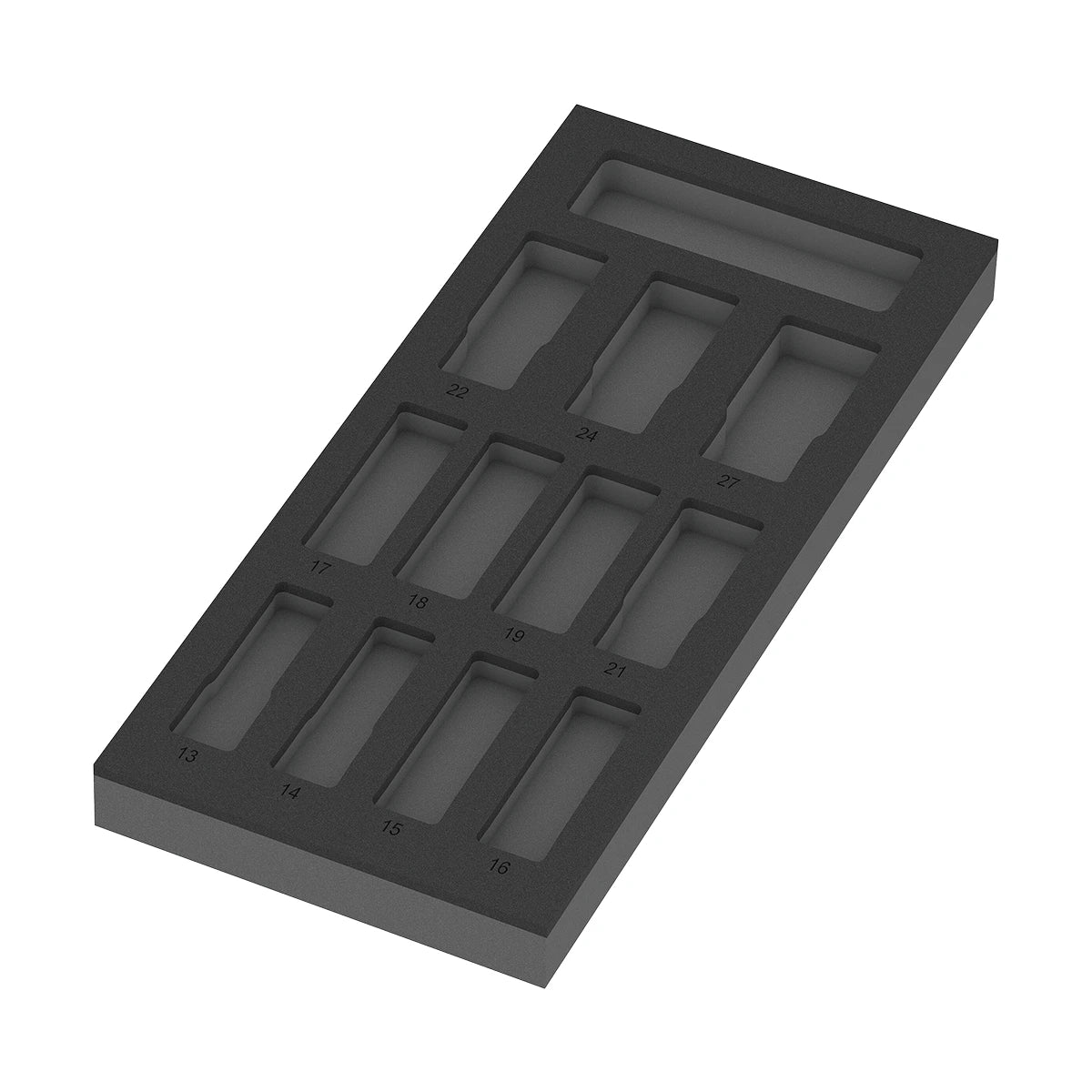 Wera Tools 05150115001 9725 Foam Insert & Zyklop C Impaktor Deep 11 Piece Socket Set 1 1/2" Drive