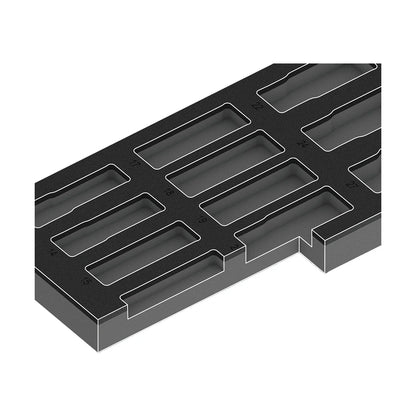 Wera Tools 05150115001 9725 Foam Insert & Zyklop C Impaktor Deep 11 Piece Socket Set 1 1/2" Drive