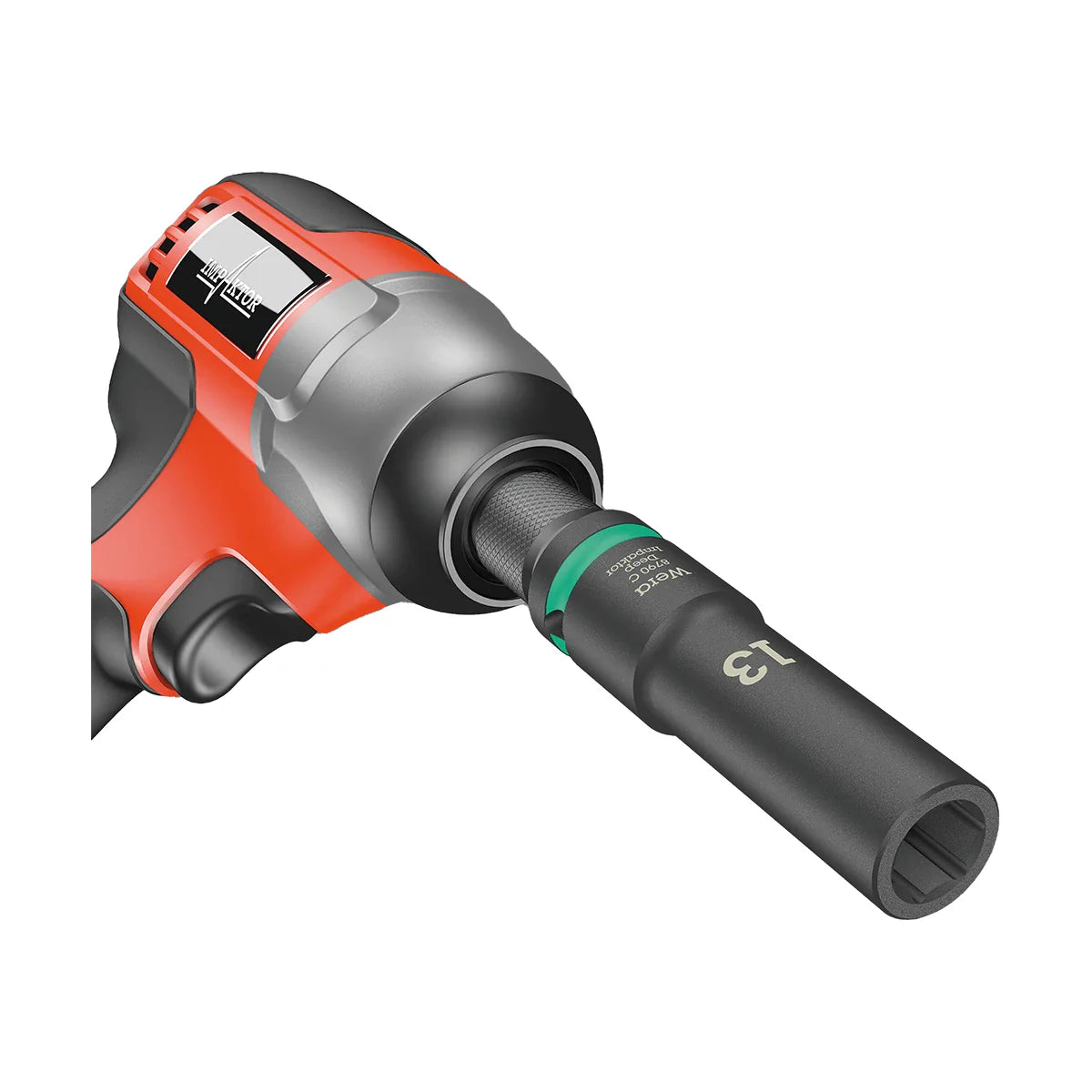 Wera Tools 05150115001 9725 Foam Insert & Zyklop C Impaktor Deep 11 Piece Socket Set 1 1/2" Drive