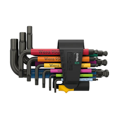 Wera Tools 05022641001 950/9 Hex-Plus Multicolour BlackLaser Imperial L-key 9-Piece Set