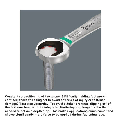 Wera Tools 05020013001 Joker 11-Piece Ratcheting Combination Metric Wrench Set 1