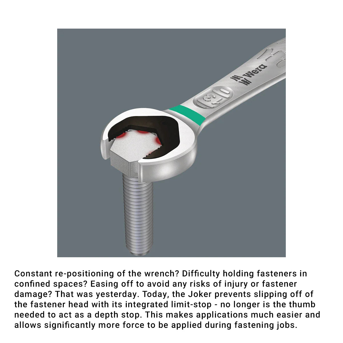 Wera Tools 05020012001 Joker 8-Piece Ratcheting Combination Imperial Wrench Set 1