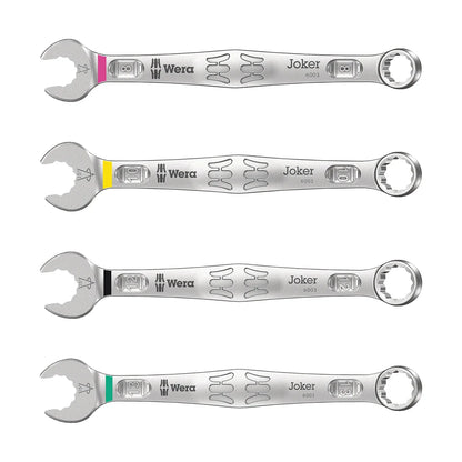 Wera Tools 05020228001 6003 Joker 4 Set 1 Metric 4-Piece Combination Wrench Set