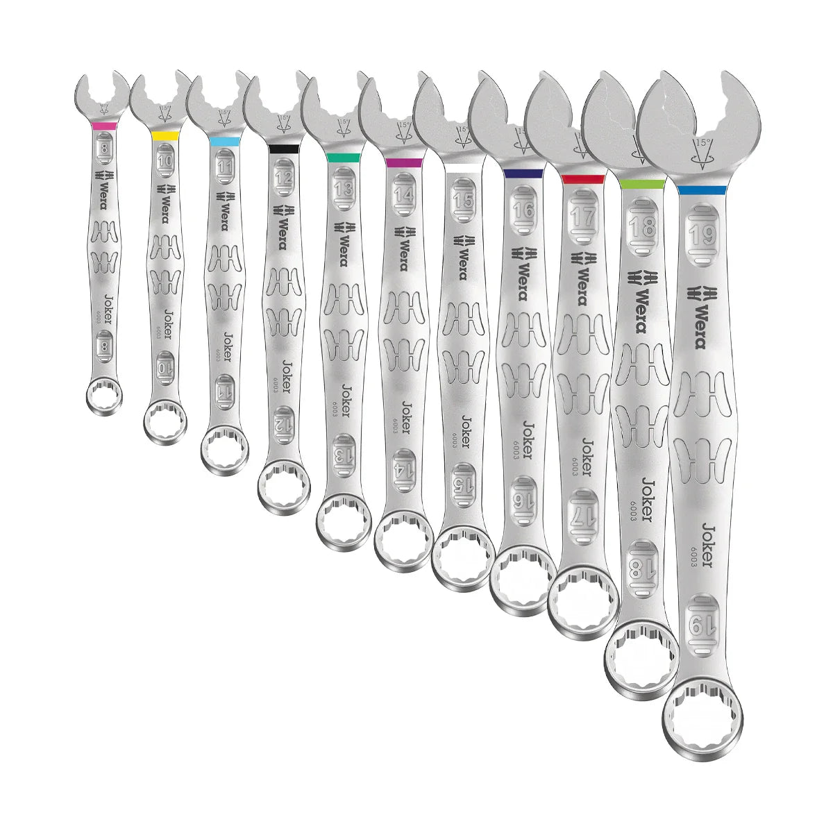 Wera Tools 05020231001 6003 Joker 11-Piece Ratcheting Combination Metric Wrench Set