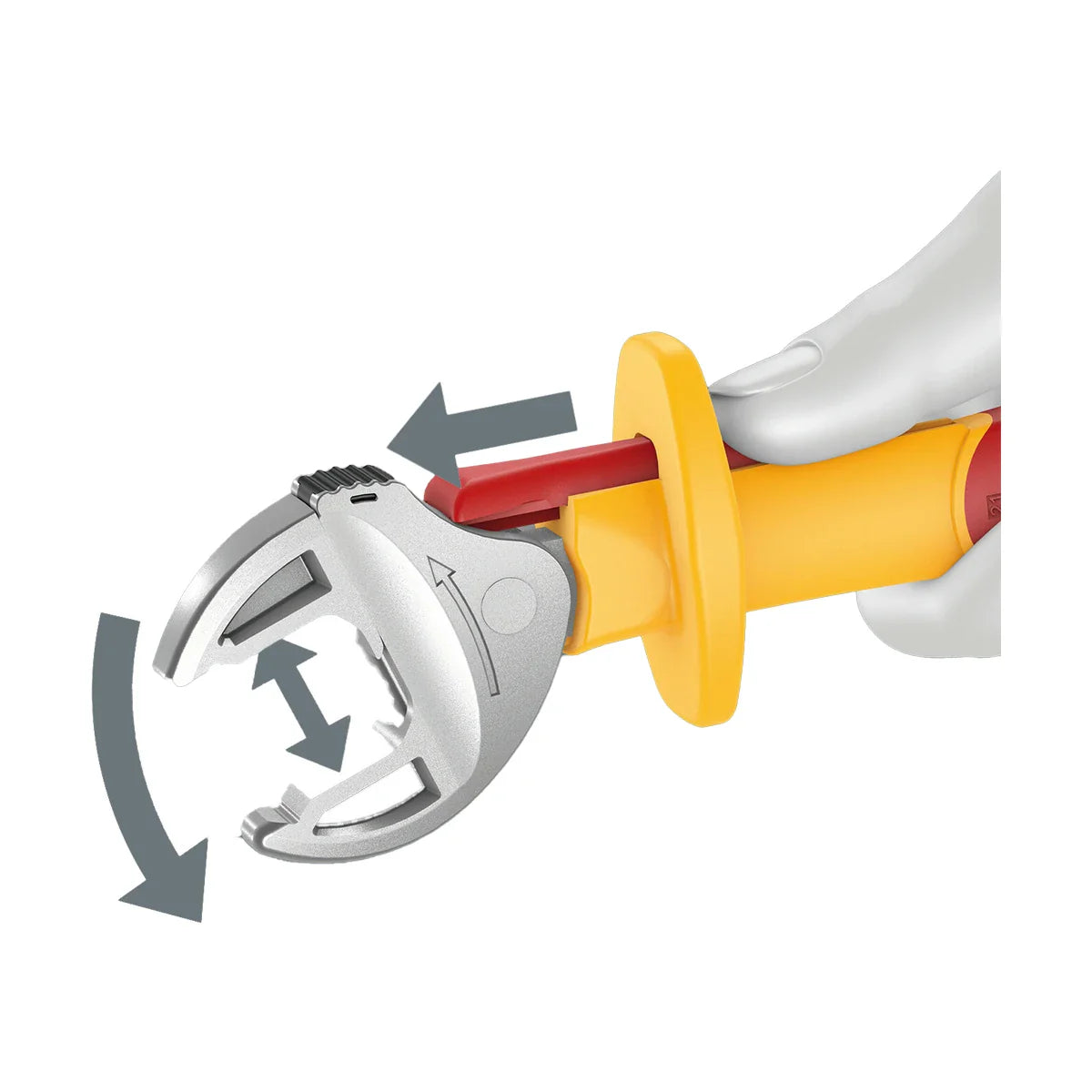 Wera Tools 05020151001 6004 Joker VDE L VDE-Insulated Self-Setting Wrench 10-13mm