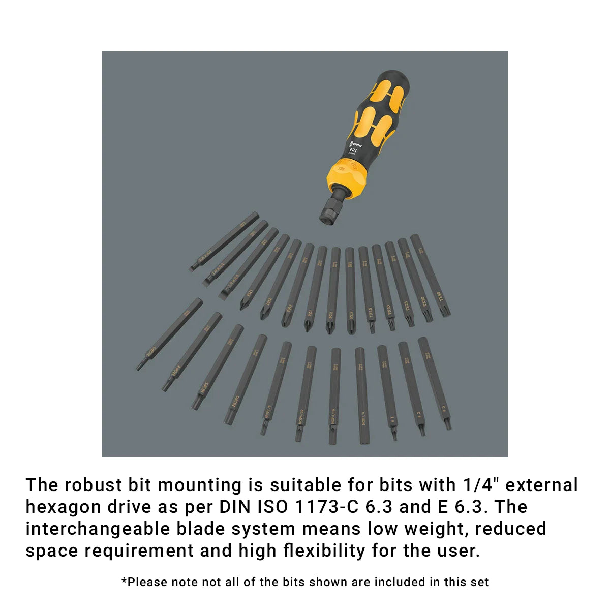 Wera Tools 05018111001 Kraftform Kompakt 900 19-Piece Imperial Impact Screwdriver Set 1