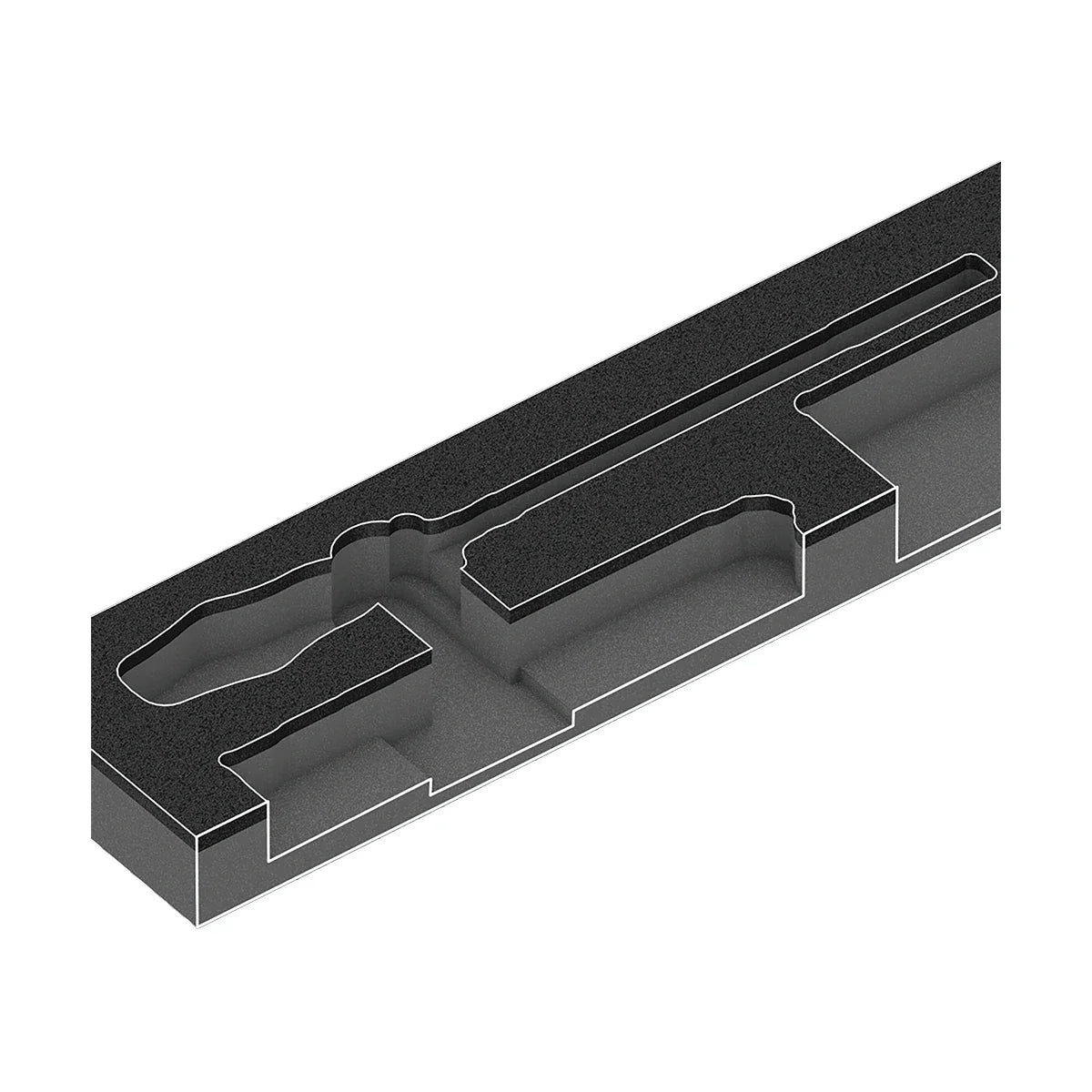 Wera Tools 05150150001 9750 Foam Insert & Kraftform Kompakt Tool-Check PLUS 57 Piece Set