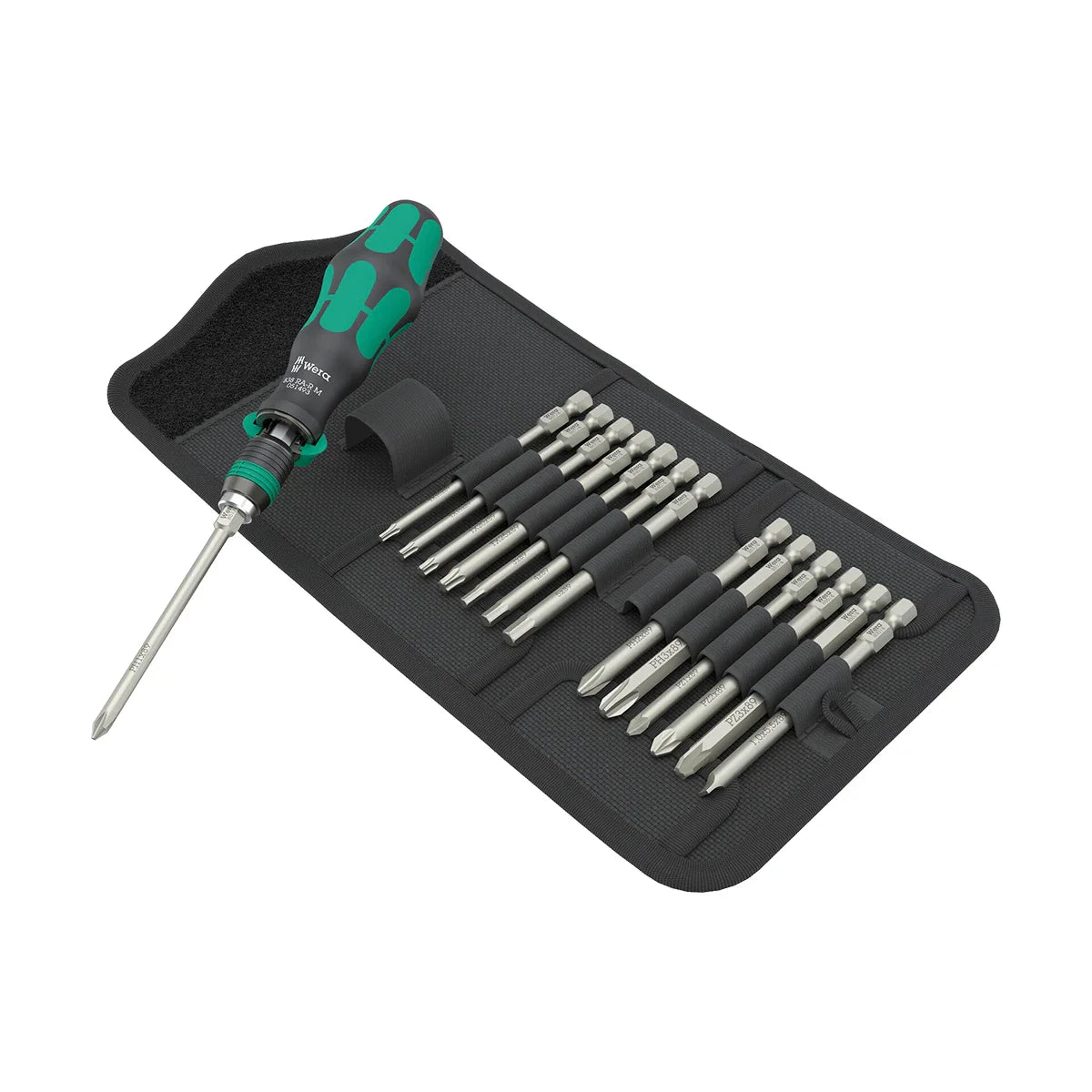 Wera Tools 05051061001 Kraftform Kompakt 838 RA-R M 15 Piece Ratcheting Screwdriver Set
