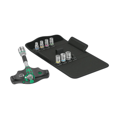Wera Tools 05023470001 Kraftform Kompakt 400 RA 9-Piece Metric T-Handle Socket Set