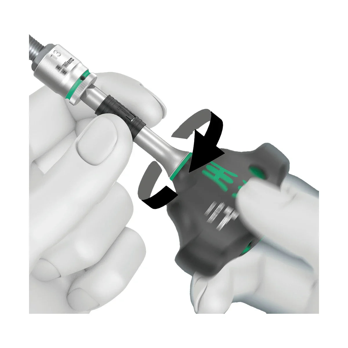 Wera Tools 05023470001 Kraftform Kompakt 400 RA 9-Piece Metric T-Handle Socket Set