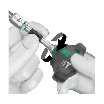 Wera Tools 05023470001 Kraftform Kompakt 400 RA 9-Piece Metric T-Handle Socket Set